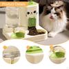 2 In 1 Automatic Pet Feeder Cats Water Container Cat Food Bowl for Small Dogs