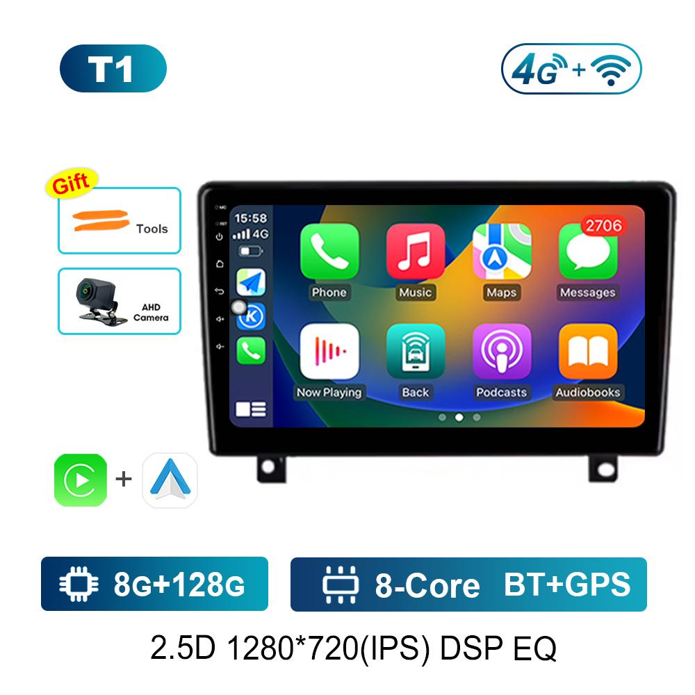 Car Radio Multimedia Player Android System Carplay for Opel Astra H 2006 - 2014 2.5D Screen GPS Navigation WiFi BT Cooling Fan