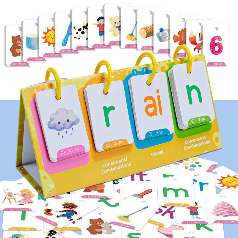 129 Visual Word Education Desktop Cards Early Education Enlightenment Picture and Text Cognitive Cards Parent-child Interaction Cards