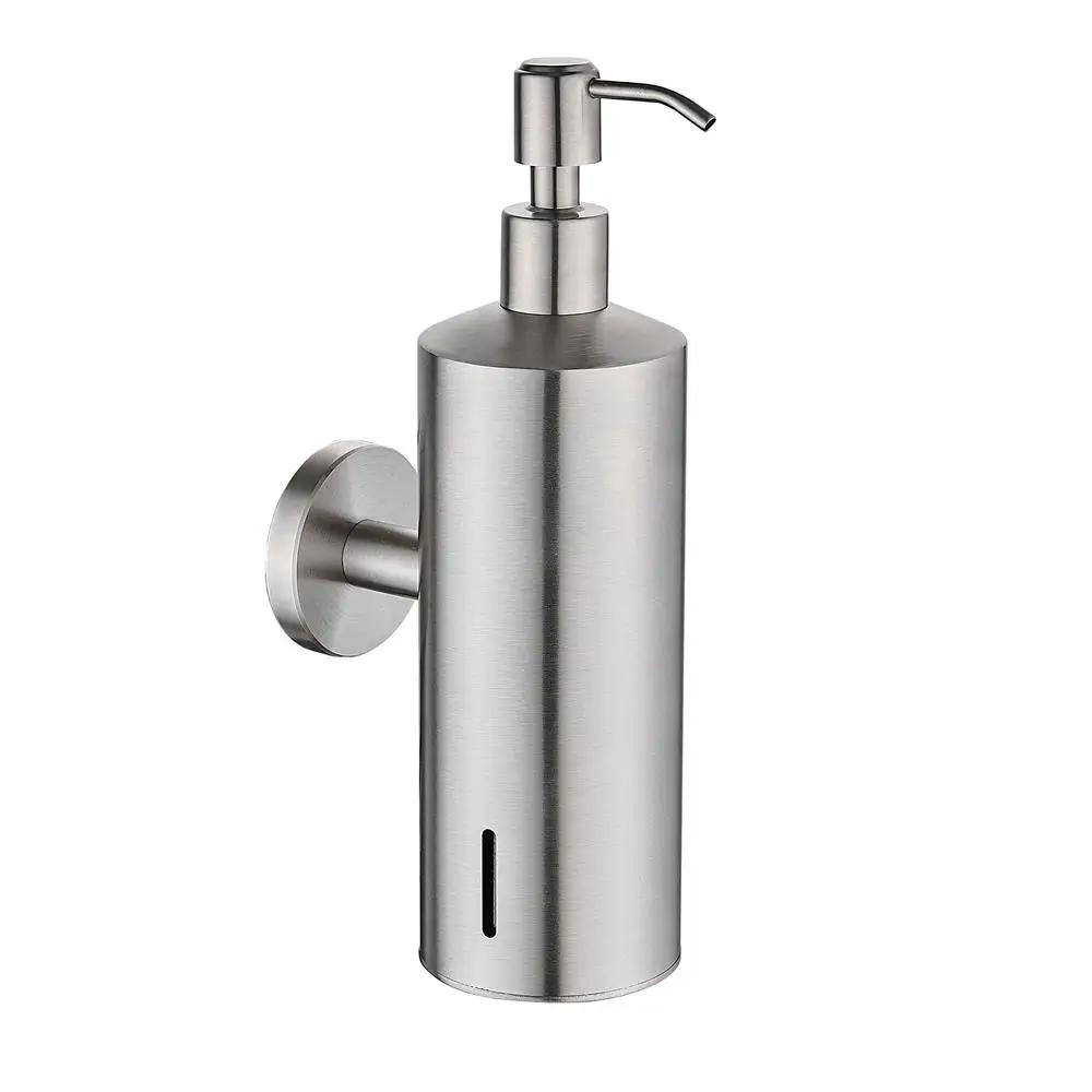 

Настенный дозатор для мыла 304 нержавеющая сталь пустая бутылка нажимного типа большая емкость 500 мл ручной флакон для дезинфицирующего средства для рук современный