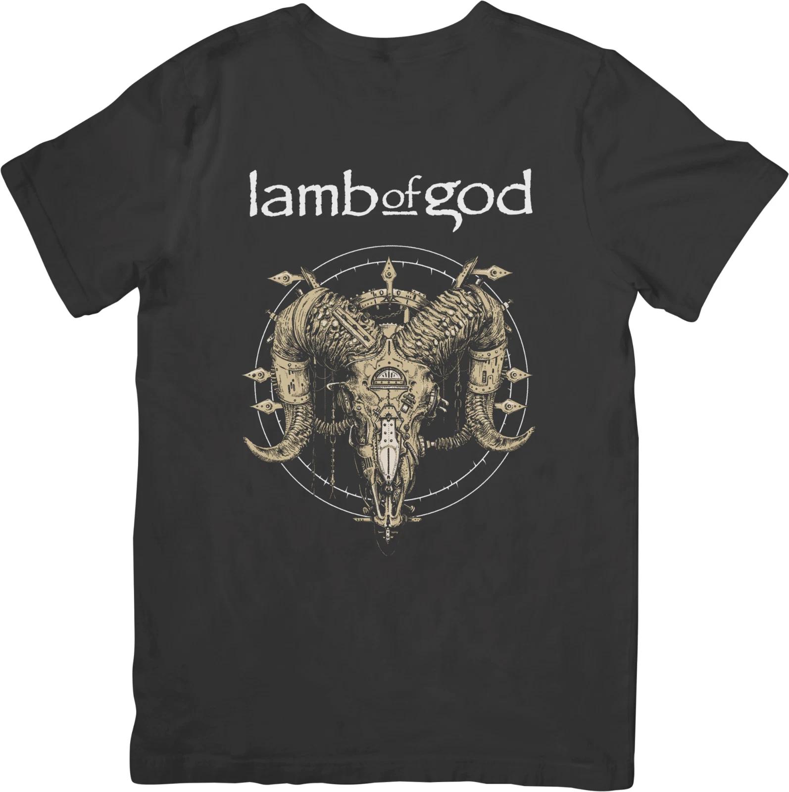 Музыка Lamb of God Унисекс Футболка из качественного хлопка Черная S