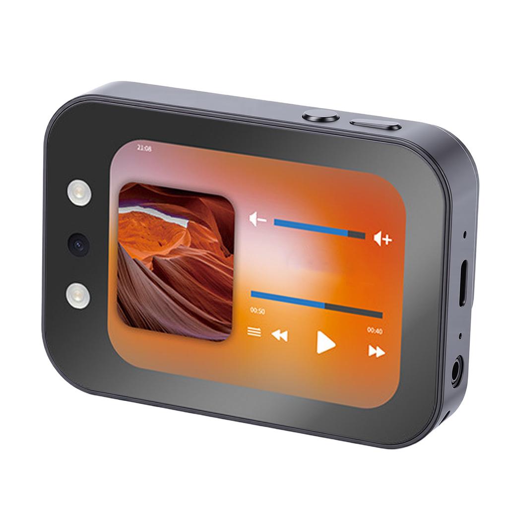 4K 64MP Digital Camera Autofocus CCD Music Camera with 2.8 Inch Touchscreen 3600mAh Battery Slide Cover for Photography