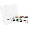 Coffret aquarelle - daler rowney - aquafine - 48 demi-godets - pinceau inclus - mixte