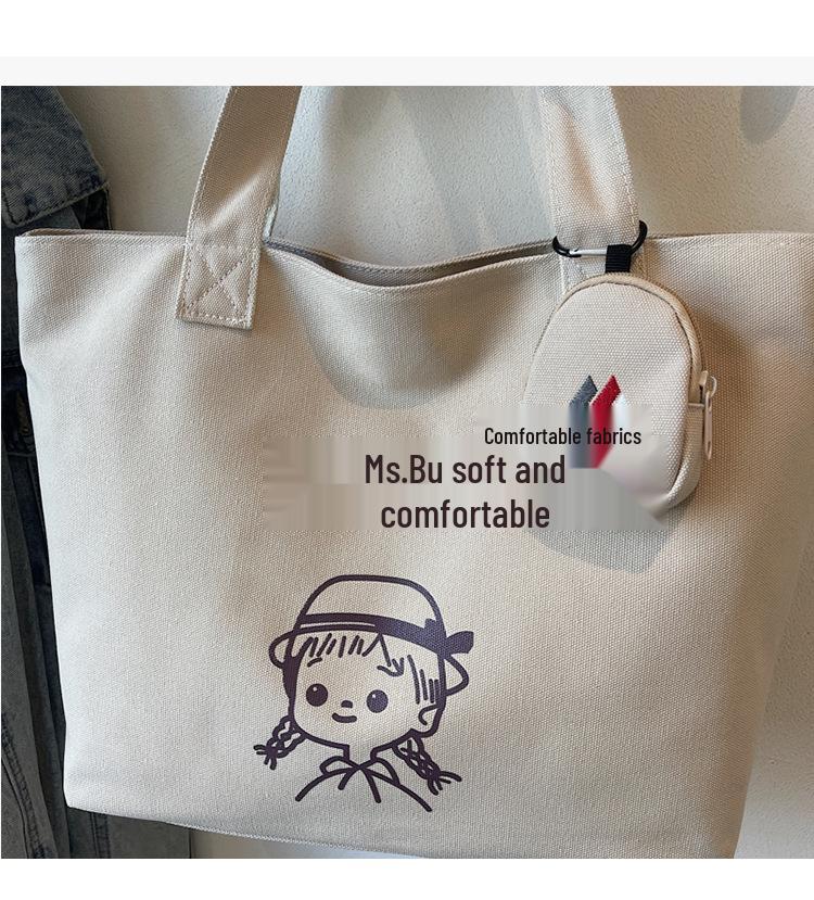 Trendy Women's Cute Cartoon Underarm Tote: Versatile Handbag for Casual Commuting & Mommy Needs