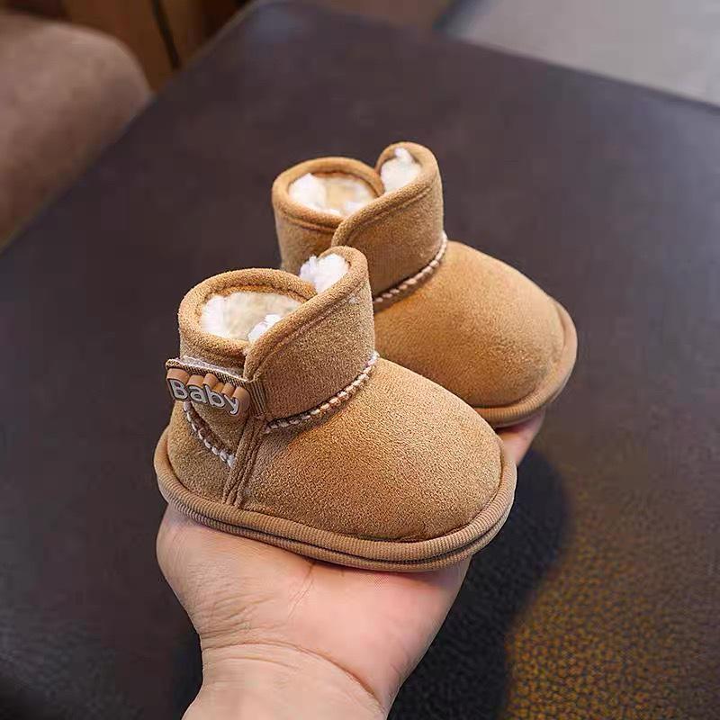 Infant Snow Boots: Warm, Thickened, Non-Slip Velvet Shoes for 0-13 Months (Unisex)