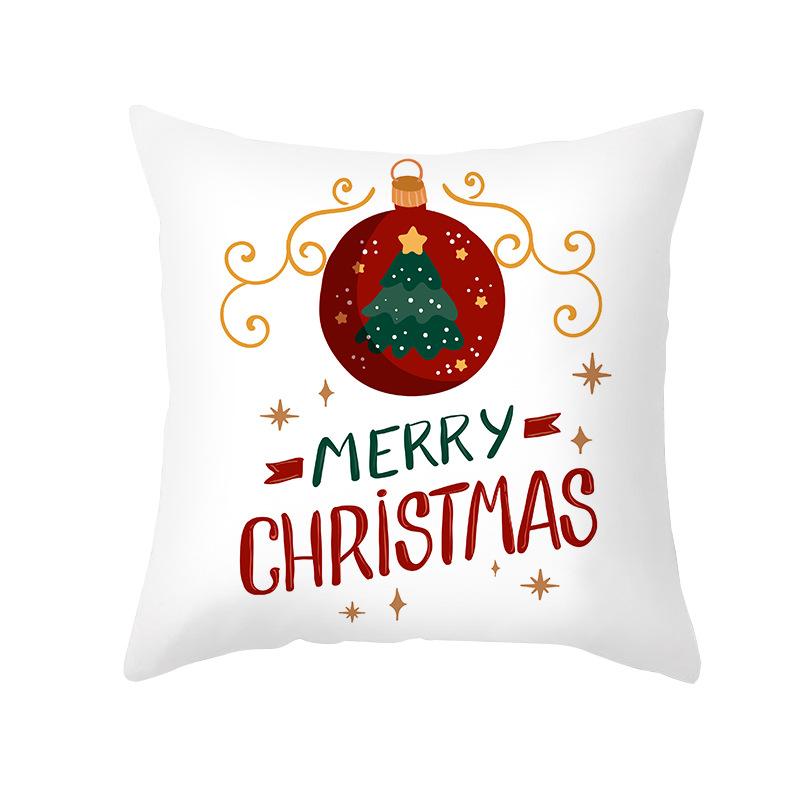 New Nordic Print Christmas Pillow Cover Cartoon Christmas Series Sofa Cushion Cover Home