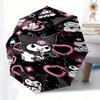 Kuromi,Devil Automatic Umbrella-Foldable, Durable 8-Bone Design, Compact and Stylish, Great for Camping, Halloween, Christmas, Mother's Day