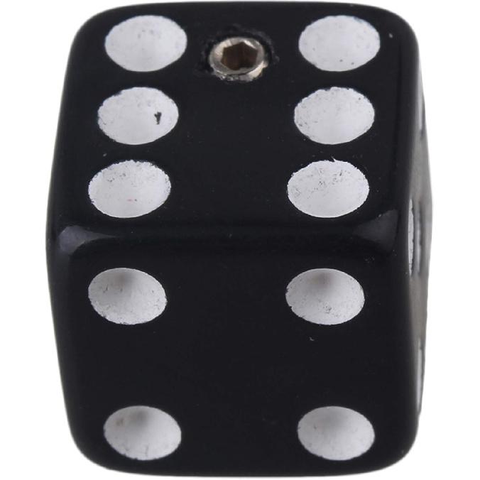 9PCS Three Color Unique Dice Style Electric Guitar Volume Control Knobs with Wrench Plastic Musical Parts