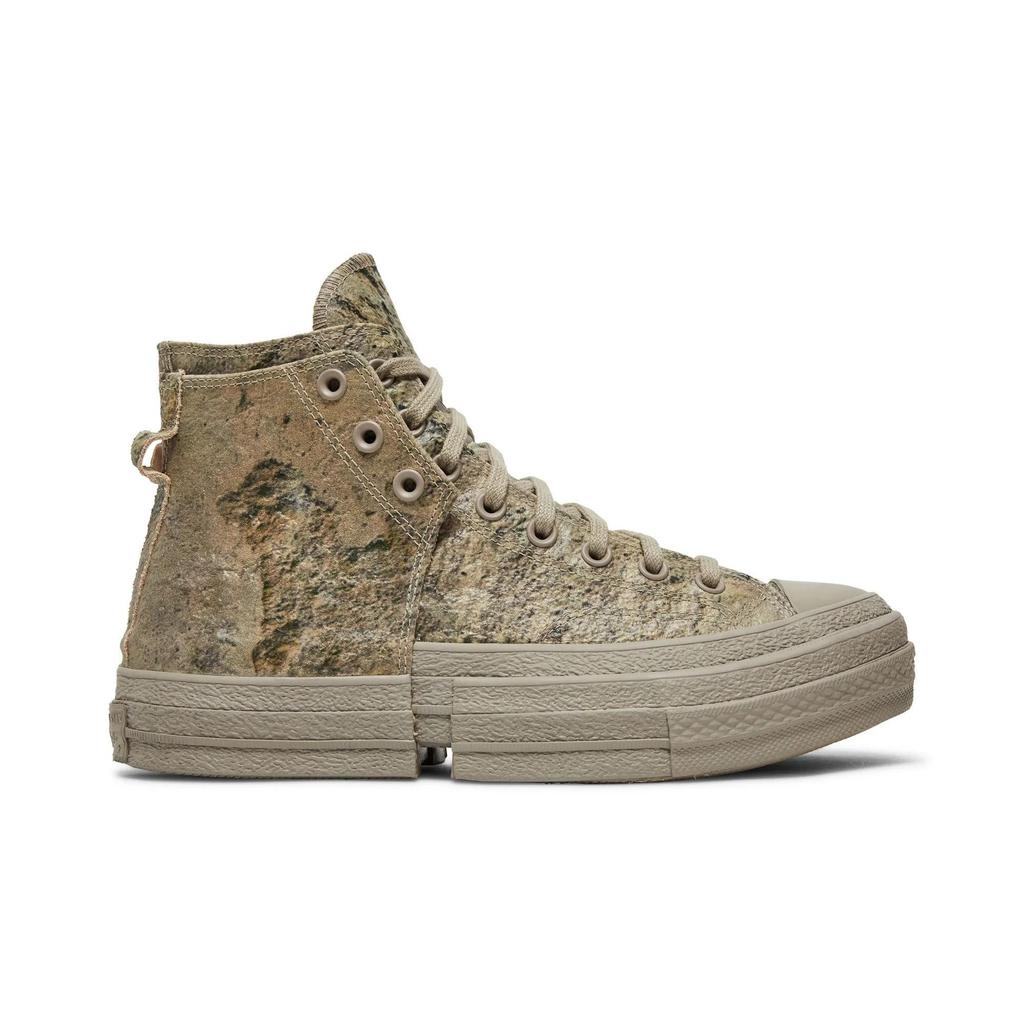 Converse Chuck 70 2-in-1 High 'Concrete Grey' (Unisex) Grey / Grey / Grey Canvas Shoes 171838C