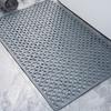 Bathroom Mat with Suction Cup Round Hole Design Non Slip Anti Fall Bathroom Mat Massage Ring Quick Drain Bathroom Toiletries
