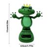 Cartoon Shaking Hand Doll Frog Shape Swing Dancing Doll Solar Powered Frog  Home Decoration