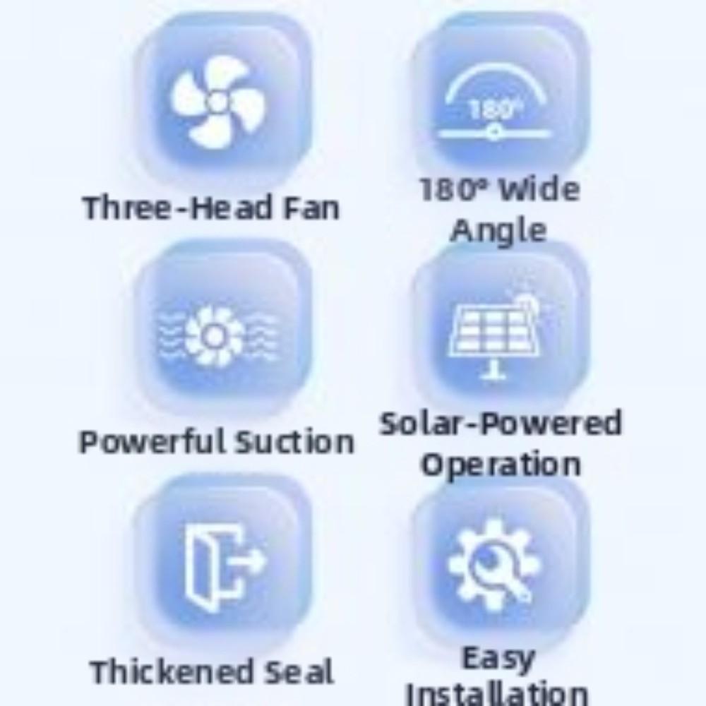 Solar Powered Auto Window Cooler Promoting Air Circulation Car Ventilator  Auto Window Application