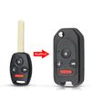Remote 2/3/4 Button Flip Folding Car Key Shell Case For Honda Accord Civic Crv Pilot 2007 2008 2009 2010 2011 2012 2013
