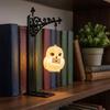 Wrought Iron Owl Bookshelf Lamp Vintage Bookend Shelf Lamp Reading Nook Light  Birthday Gift