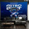 ASTRO BOT Custom Name Wall Tapestry Aesthetic Wall Hanging Printed Fabric Blanket Decorative Tapestries for Bedroom Living Room Home Decor