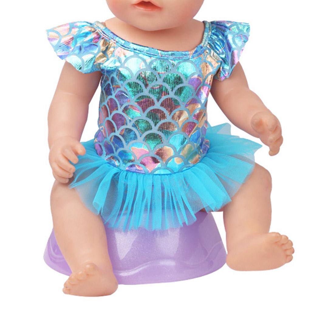 Set Di 5 Costumi Da Bagno Per Bambole 35-45 Cm: 2 Costumi, Anello Arcobaleno, Occhiali E Scarpe, Per Bambole 16-18 Pollici