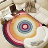 Dopamine Round Living Room Carpet Large Area Color Art Bedroom Rug Trendy Advanced Home Decoration Coffee Table Mats Alfombra