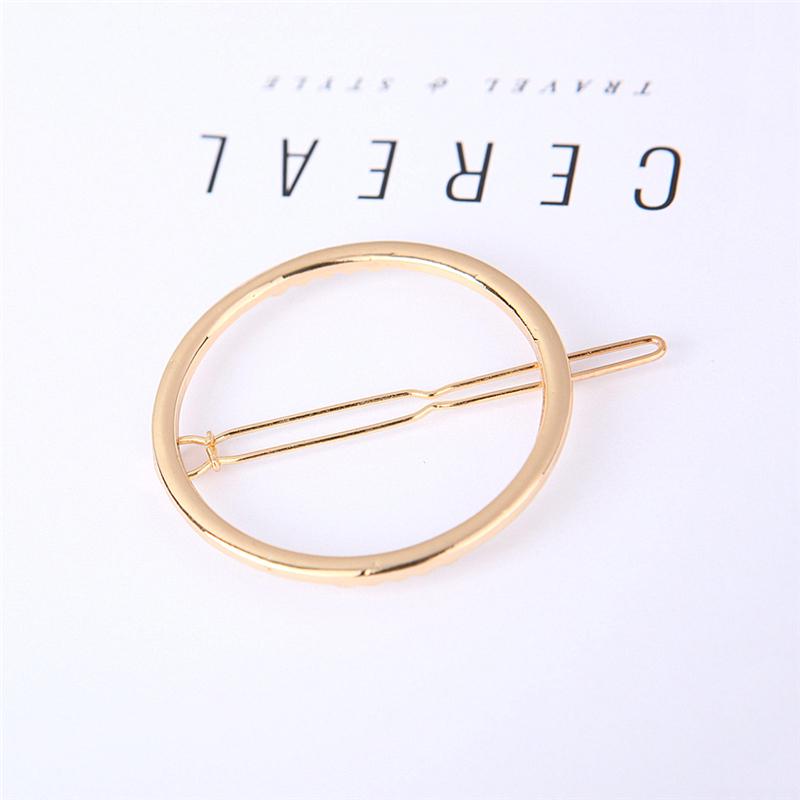 Fashion Simple Style Geometric Circle Hairpin Hair Clip Headwear