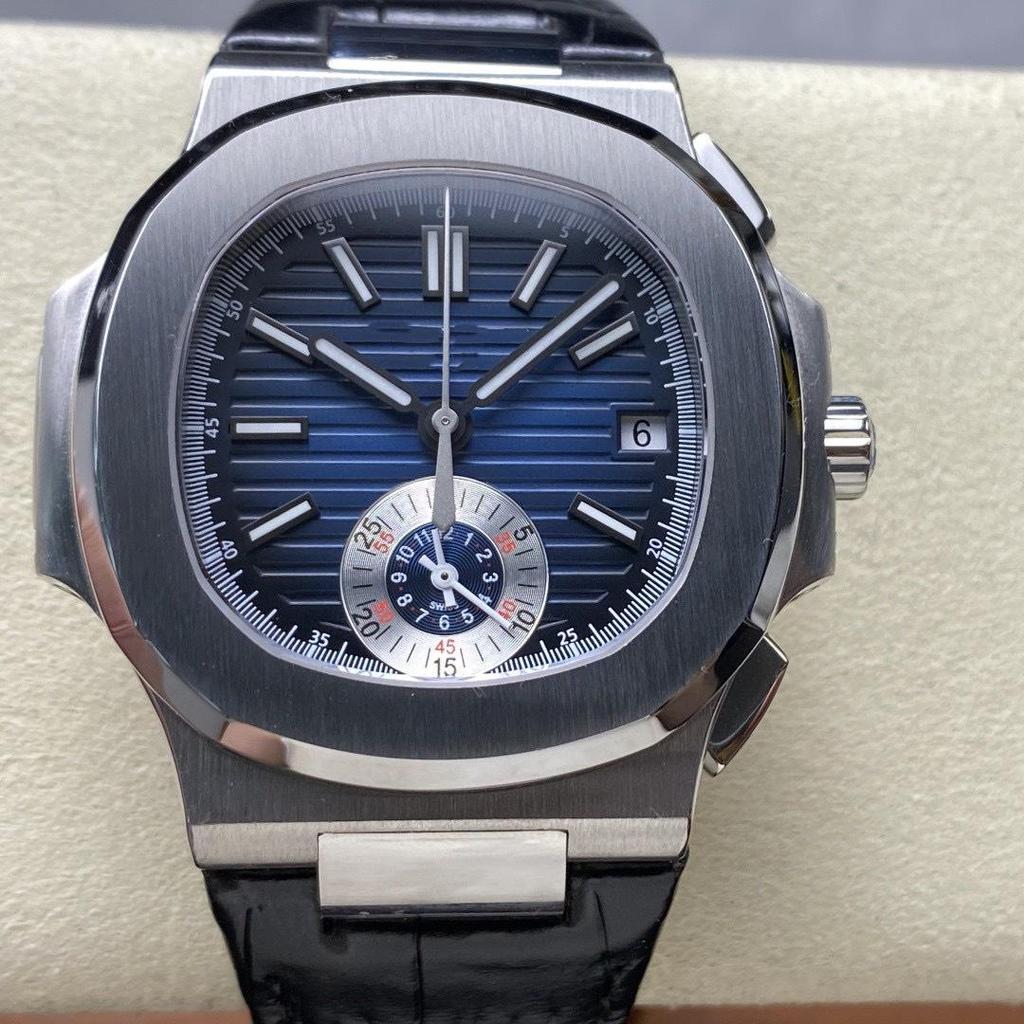 Parrot Shell 5968 Grenade: Men's Luminous Four-Hand Automatic Watch with Rubber Strap.