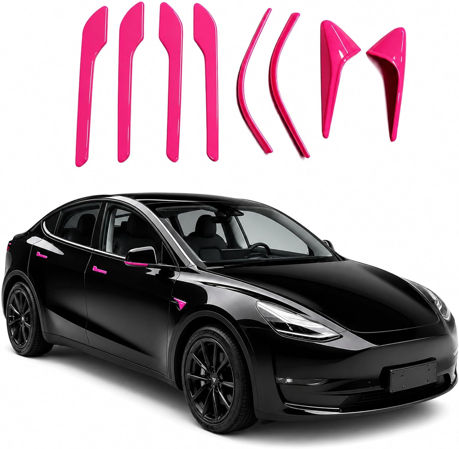 Fuchsia Pink Exterior Set for Tesla