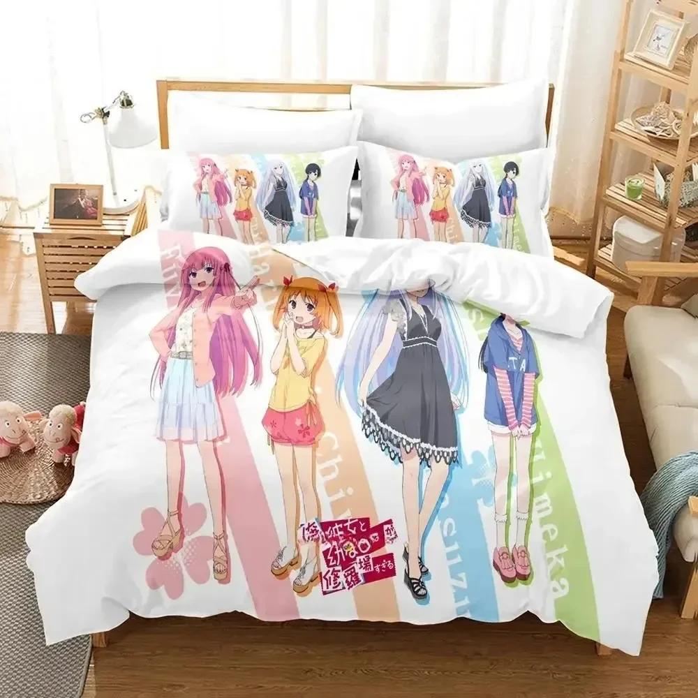 Comforter Oreshura Bedding Set Single Twin Bedding Set Printed With Bed Soft Queen King Size Bedclothes Home