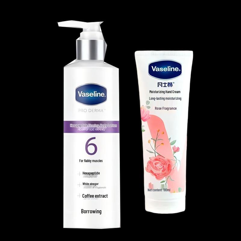 

Vaseline Hexapeptide Firming Body Lotion & Rose Hand Cream Set