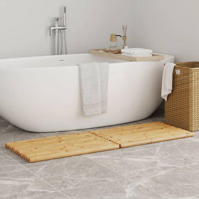 Bath Mats 2 Pcs 70x50 Cm Bamboo