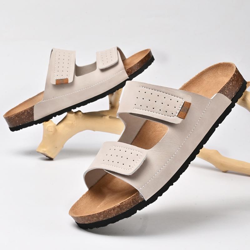 Fashion Summer hand made slippers Leisure  trendy men's styles Fashion Street Walk Daily casual party Luxury adult shoes New