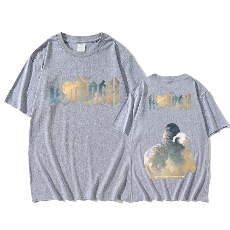 Kontra K T-Shirt für Frühling/Sommer Hip Hop T-Shirt Kurzarm 100 % Baumwolle T-Shirt Mode Freizeitkleidung