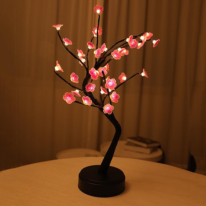 USB LED Romantic Tree Lights for Christmas & Valentine's Day - Perfect for Bedroom Atmosphere