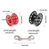 Scubas Diving Spool Finger Reel Aluminum Alloys Spool Finger Reel with Double Ended Hook Cave Diving Equipment Enduring