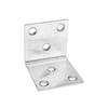 [Corner Code 40*40*40, Without Screws] Furniture Stainless Steel Corner Code Hardware For 90-degree Right-angle Furniture, Table And Chair