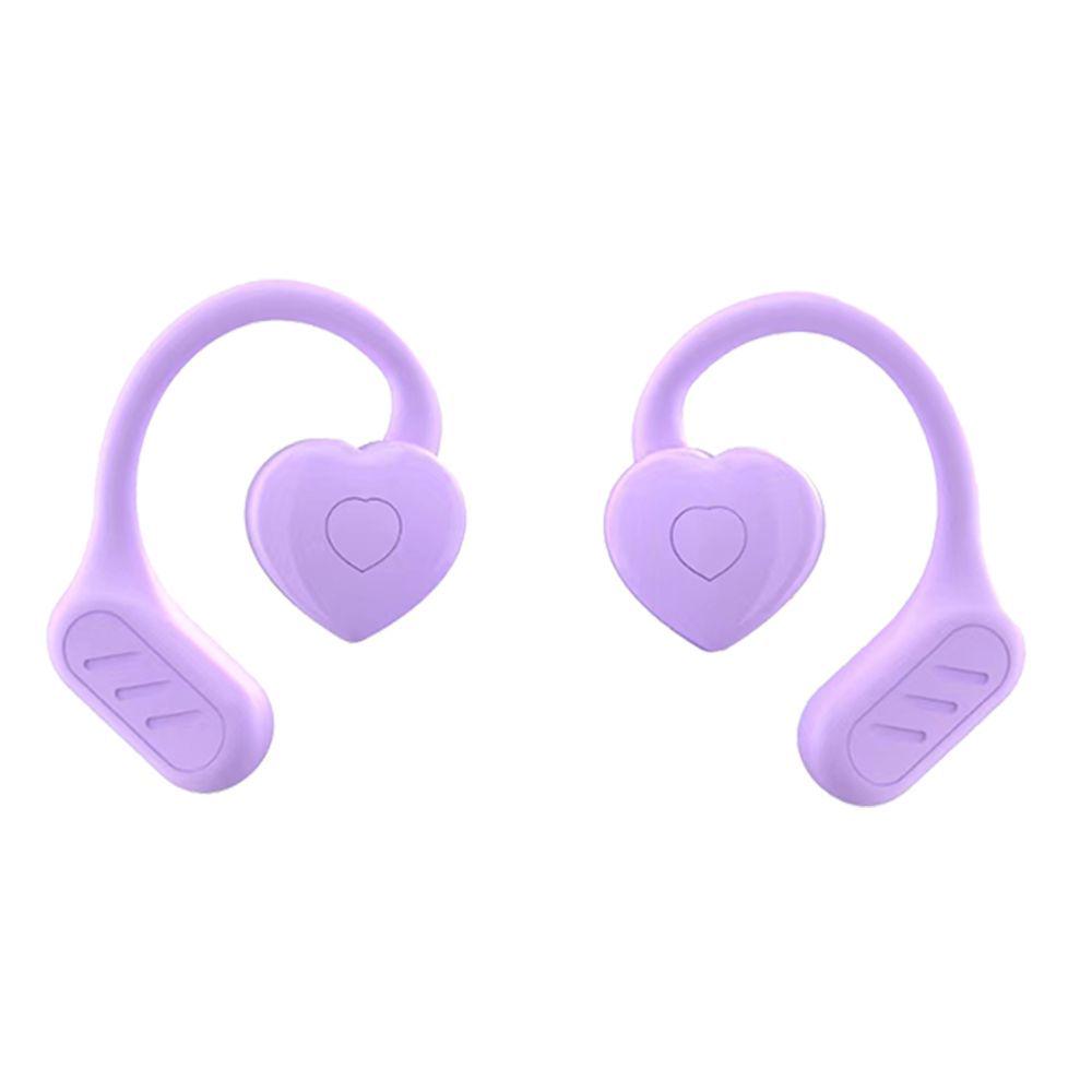 Heart-Shaped Bluetooth 5.3 Wireless Earphones with Low Latency & Ear-hook Design for Gaming