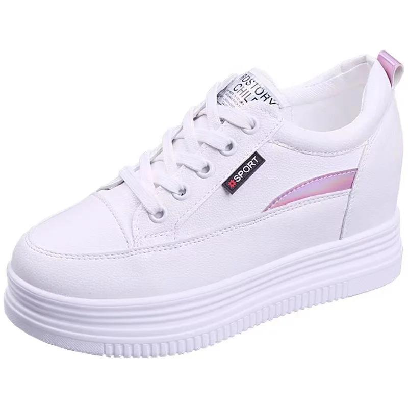 

Женские лоферы на платформе 7 см, летняя обувь для увеличения роста, повседневная обувь, женские туфли на скрытом каблуке, дышащие полые кроссовки 41