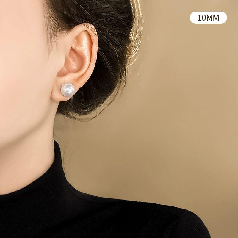 

Shijia Women s Unique Best Selling Fancy Earrings Big Pearl White Pearl 10mm