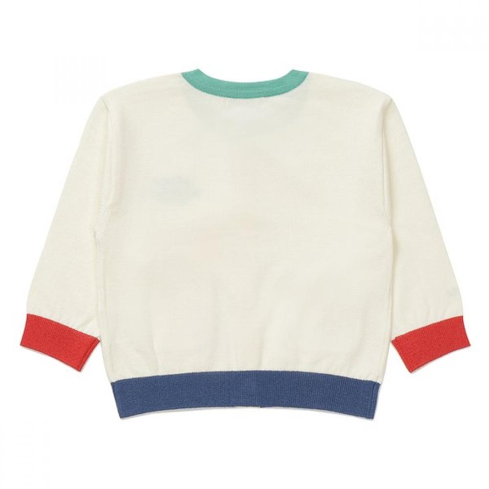 Bluedog Baby Soft Knit Color Block Cardigan 46114 200 01 