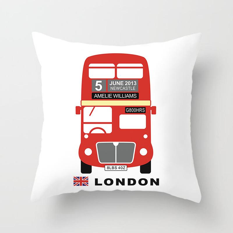 Nordic Black Letter Pillow Cushion Cover Living Room Sofa Car Pillow Cover Home Furnishings