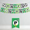 1 Set Fußball Happy Birthday Papierbanner Girlanden Schule Sport Fußball Thema Kinder Jungen Geburtstagsparty Wimpelkette Babyparty