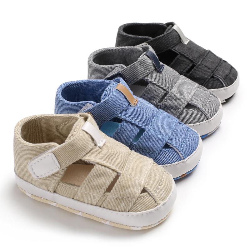 Summer Soft Sole Canvas Sandals for Toddlers (0-1 Year Old)