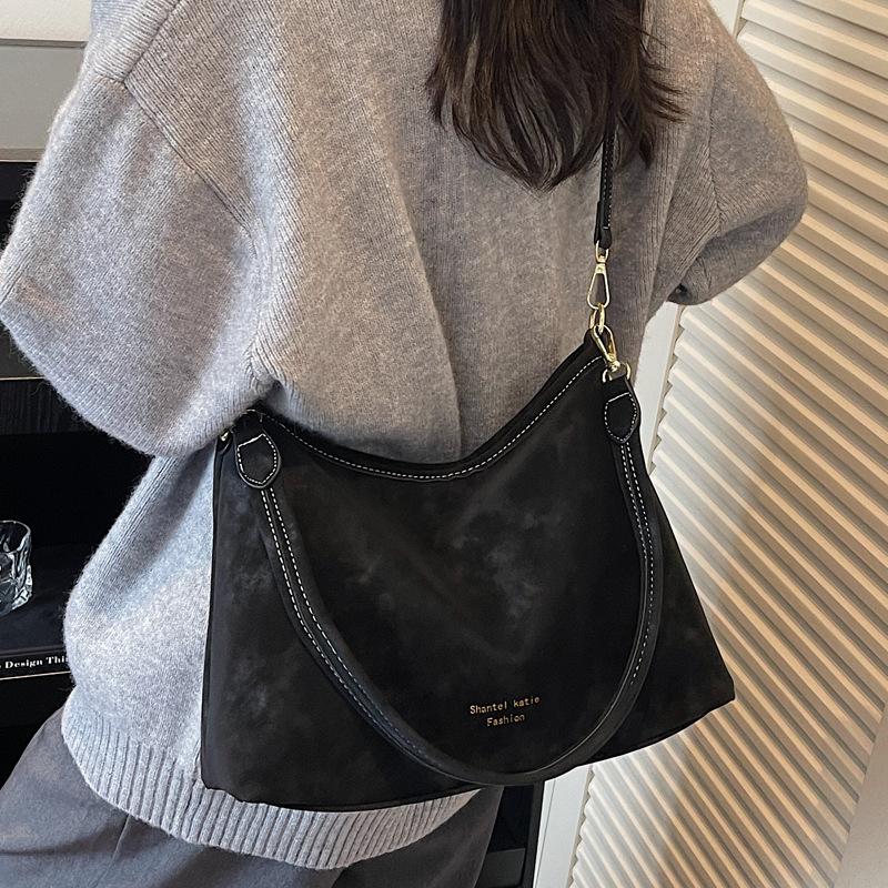 Retro Trend Large-capacity Bag Women's 2025 New Fashion Versatile Tote Bag Niche Design Shoulder Messenger Bag
