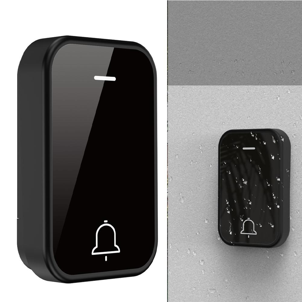 1 PC Wireless Doorbell Self-Powered Battery-Free Self-Powered Doorbell: Loud, Waterproof  Easy-To Install! Home Door Hardware