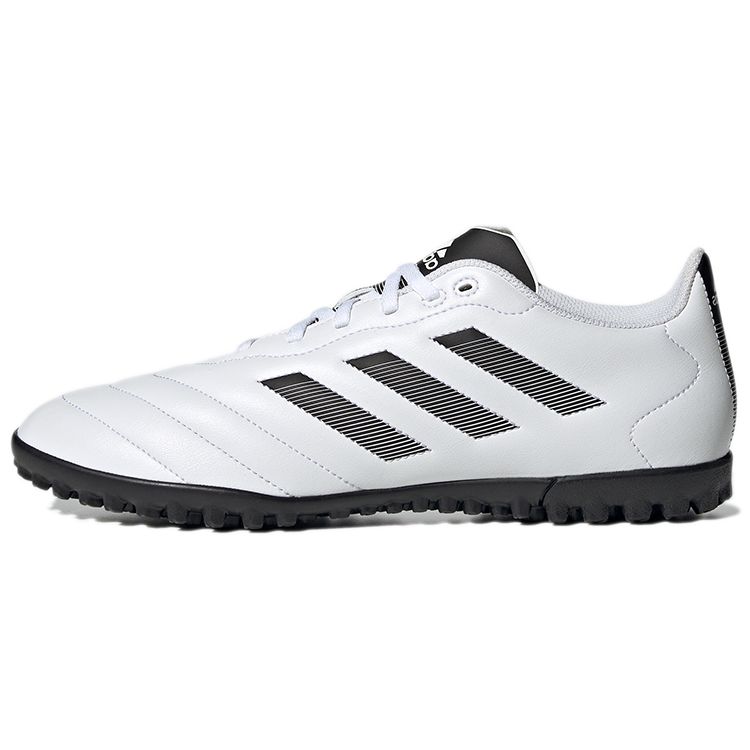 Adidas Goletto 8 VIII Round Toe TF (Rubber Studs) Hard Ground Artificial Grass Composite Material Soccer Shoes Unisex Soccer Shoes White Black GY5774