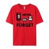Never Forget Nostalgia Audio Video Devices Unisexs Korean Fashion Cotton Comfort Unisex Clothes Tshirts Printed