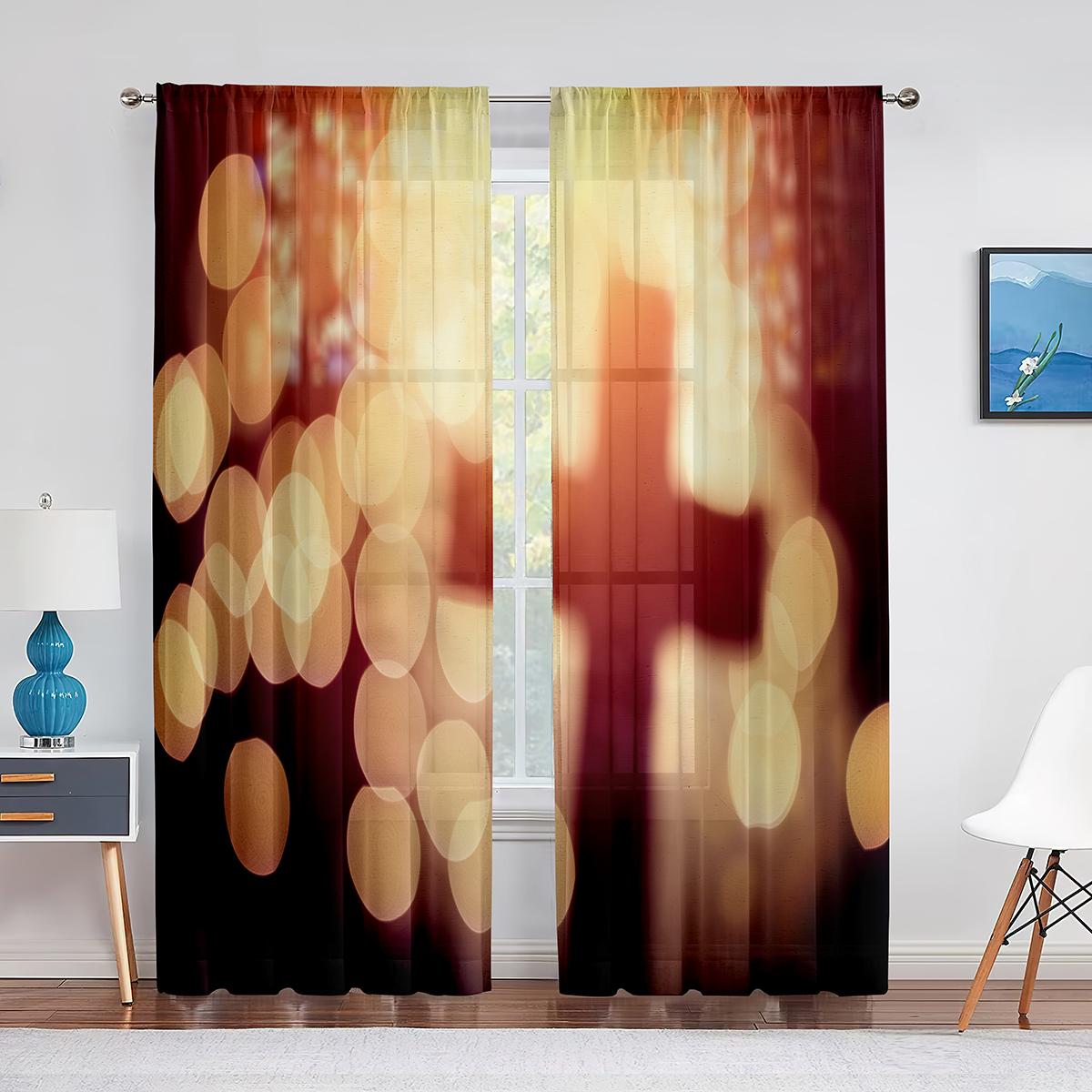 

Иисус молится в саду Прозрачная вуаль-занавеска для гостиной, спальни, христианские религиозные оконные шифоновые тюль-шторы 1 PCS W100XH250cm&Grommet Top