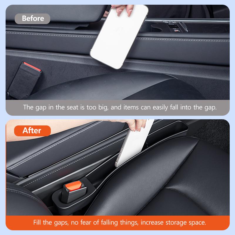 TPE Seat Gap Storage Box For Tesla Model Y 3 Car Storage Box Automotive Storage Modification Parts Car Interior Accessories