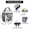 Itchy and Scratchy Lunch Bag  Funny Lunch Box For Women Travel Portable Cooler Bag Oxford Print Tote Food Bags