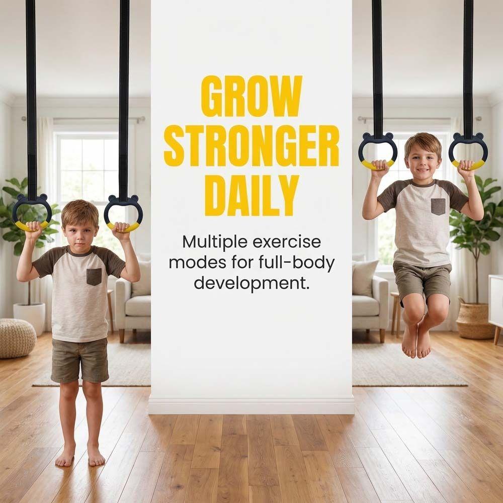 Non-Slip Gymnastic Rings Durable Fitness Exercise Ring Pull Up Bar  Gymnastics Practice