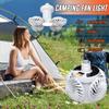 Solar Camping Fan,Light with Ceiling Fan, USB Rechargeable Portable Electric Fan, Hangable Handheld Light with Adjustable Speed,3 Colors, Tent,