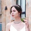 Exquisite Shiny Stage Princess Baroque Crown Rhinestone Diadem Bridal Jewelry Women Luxury Tiara