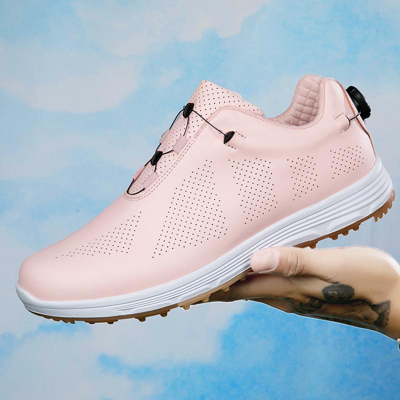 G-916 Breathable Golf Shoes with Fixed Spikes for Men & Women 40